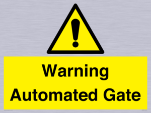 Warning Automated Gate